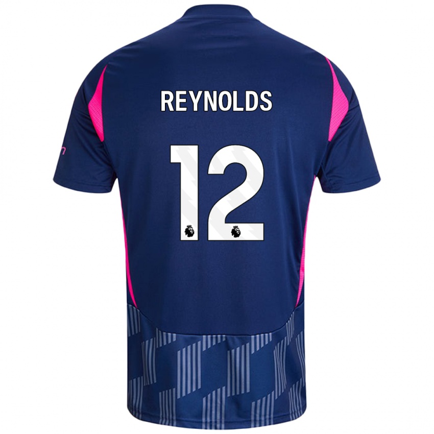 Enfant Maillot Niamh Reynolds #12 Bleu Royal Rose Tenues Extérieur 2024/25 T-Shirt Belgique