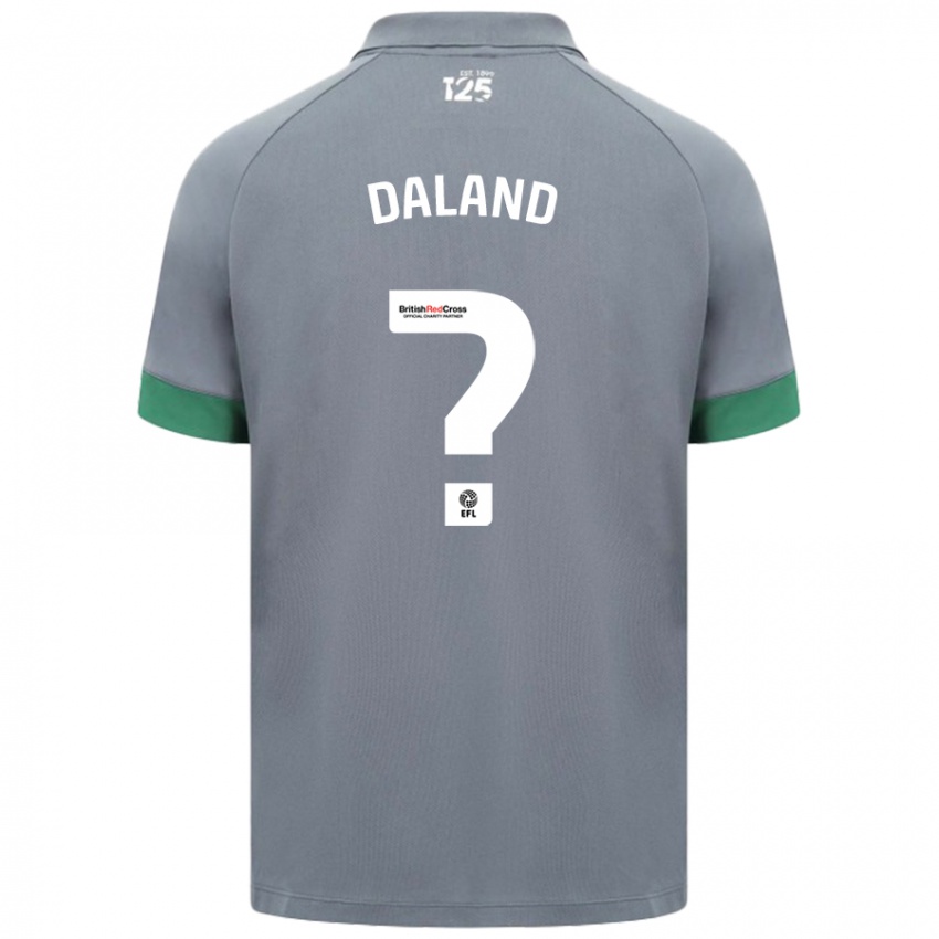 Kinderen Jesper Daland #0 Donkergrijs Uitshirt Uittenue 2024/25 T-Shirt België