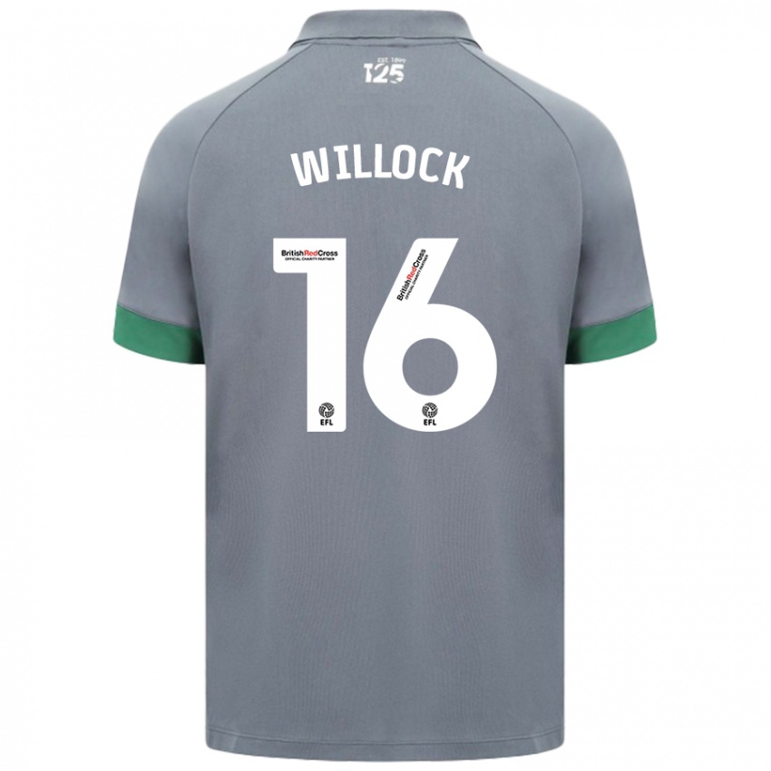 Kinderen Chris Willock #16 Donkergrijs Uitshirt Uittenue 2024/25 T-Shirt België