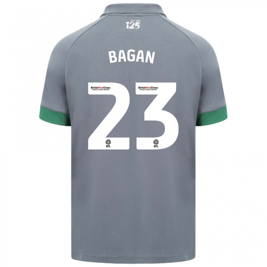 Kinderen Joel Bagan #23 Donkergrijs Uitshirt Uittenue 2024/25 T-Shirt België