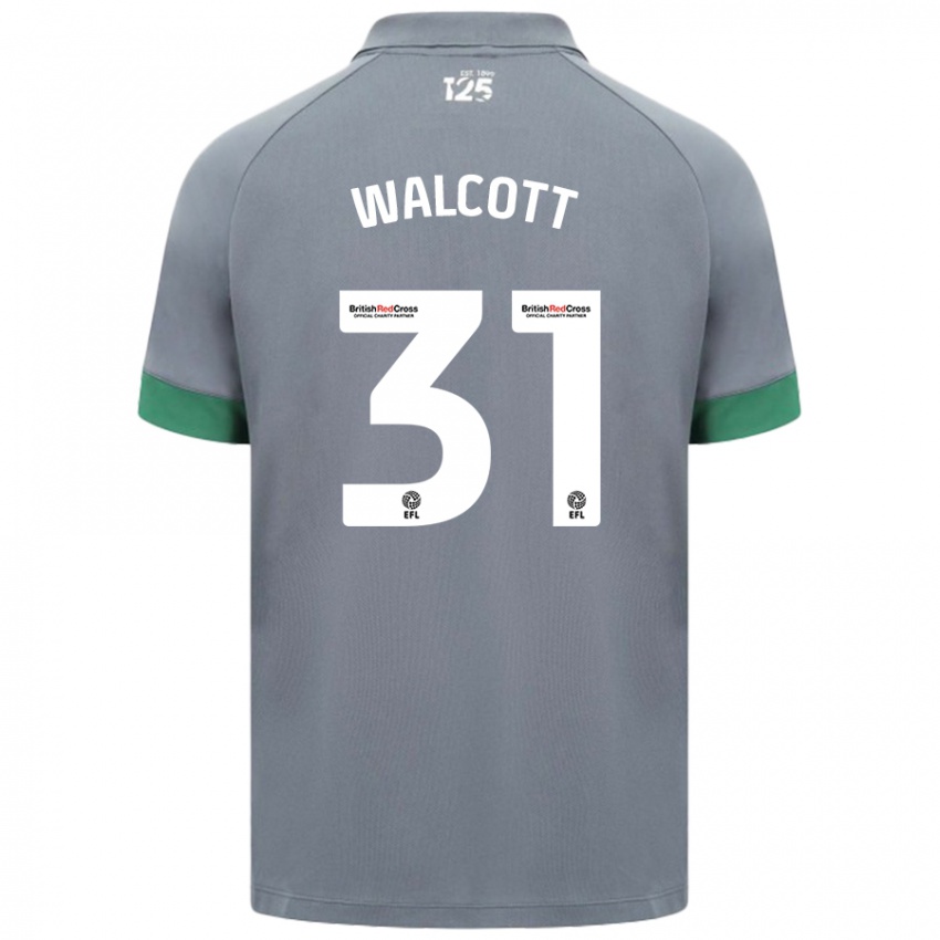 Kinderen Malachi Fagan Walcott #31 Donkergrijs Uitshirt Uittenue 2024/25 T-Shirt België