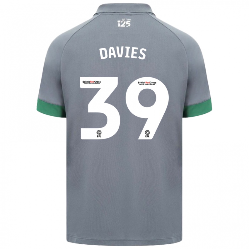 Kinderen Isaak Davies #39 Donkergrijs Uitshirt Uittenue 2024/25 T-Shirt België