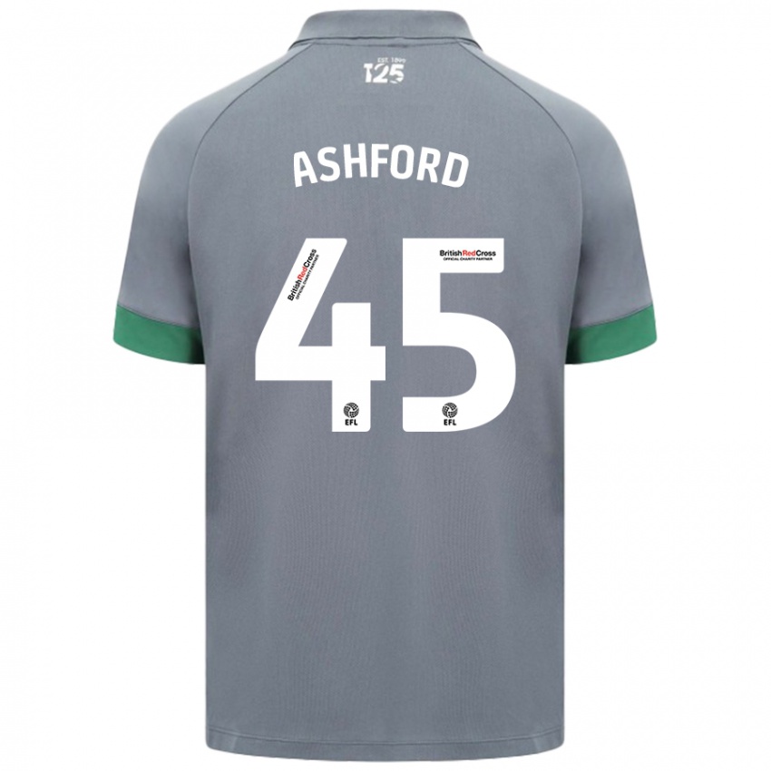 Kinderen Cian Ashford #45 Donkergrijs Uitshirt Uittenue 2024/25 T-Shirt België