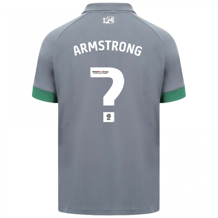 Kinderen Luke Armstrong #0 Donkergrijs Uitshirt Uittenue 2024/25 T-Shirt België