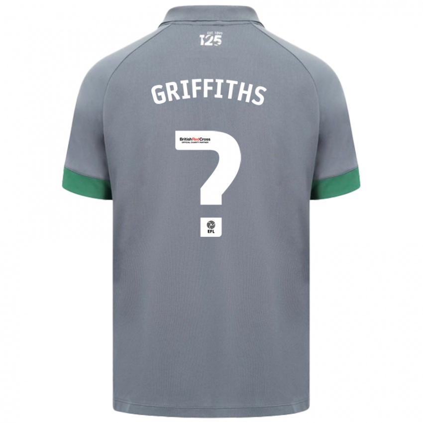 Kinderen Ewan Griffiths #0 Donkergrijs Uitshirt Uittenue 2024/25 T-Shirt België