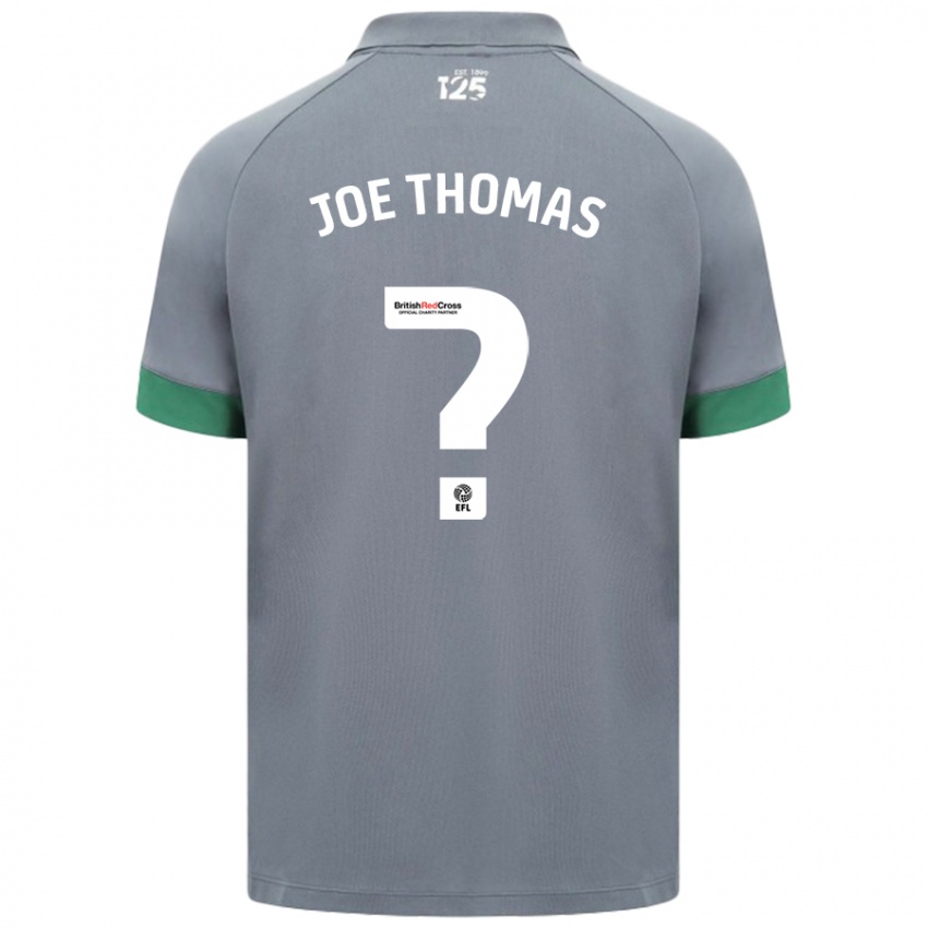 Kinderen Joe Thomas #0 Donkergrijs Uitshirt Uittenue 2024/25 T-Shirt België