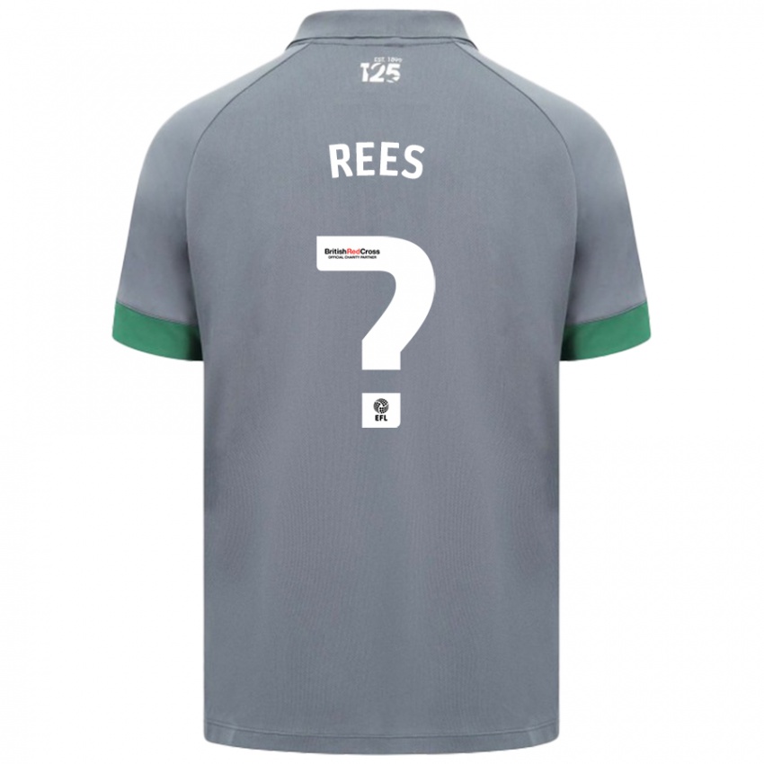 Kinderen Osian Rees #0 Donkergrijs Uitshirt Uittenue 2024/25 T-Shirt België