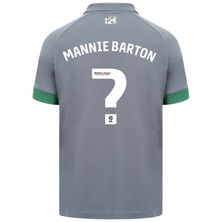 Kinderen Mannie Barton #0 Donkergrijs Uitshirt Uittenue 2024/25 T-Shirt België