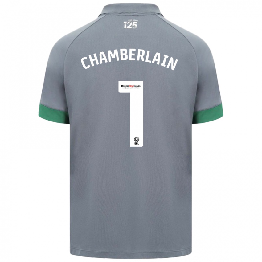 Kinderen Ceryn Chamberlain #1 Donkergrijs Uitshirt Uittenue 2024/25 T-Shirt België