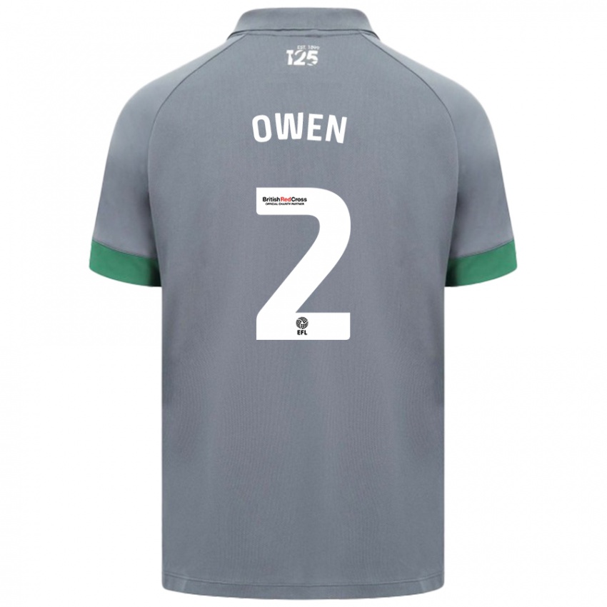 Kinderen Lisa Owen #2 Donkergrijs Uitshirt Uittenue 2024/25 T-Shirt België