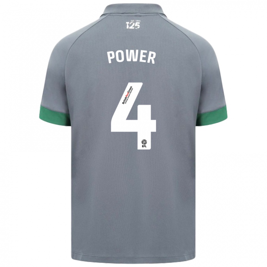 Kinderen Hannah Power #4 Donkergrijs Uitshirt Uittenue 2024/25 T-Shirt België