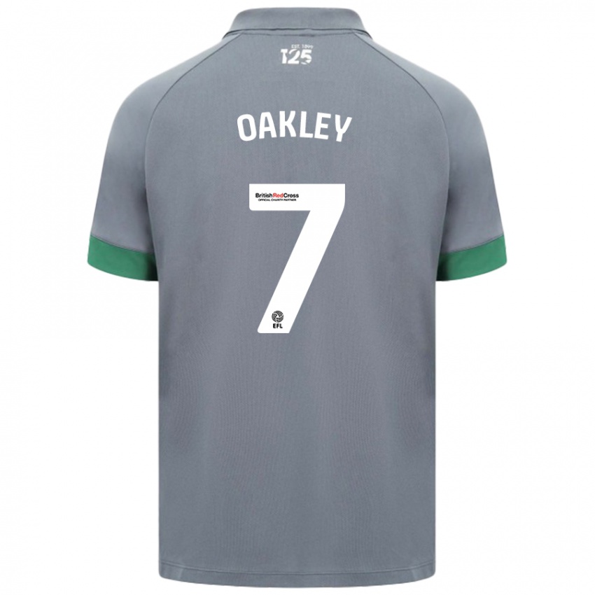 Kinderen Rhianne Oakley #7 Donkergrijs Uitshirt Uittenue 2024/25 T-Shirt België