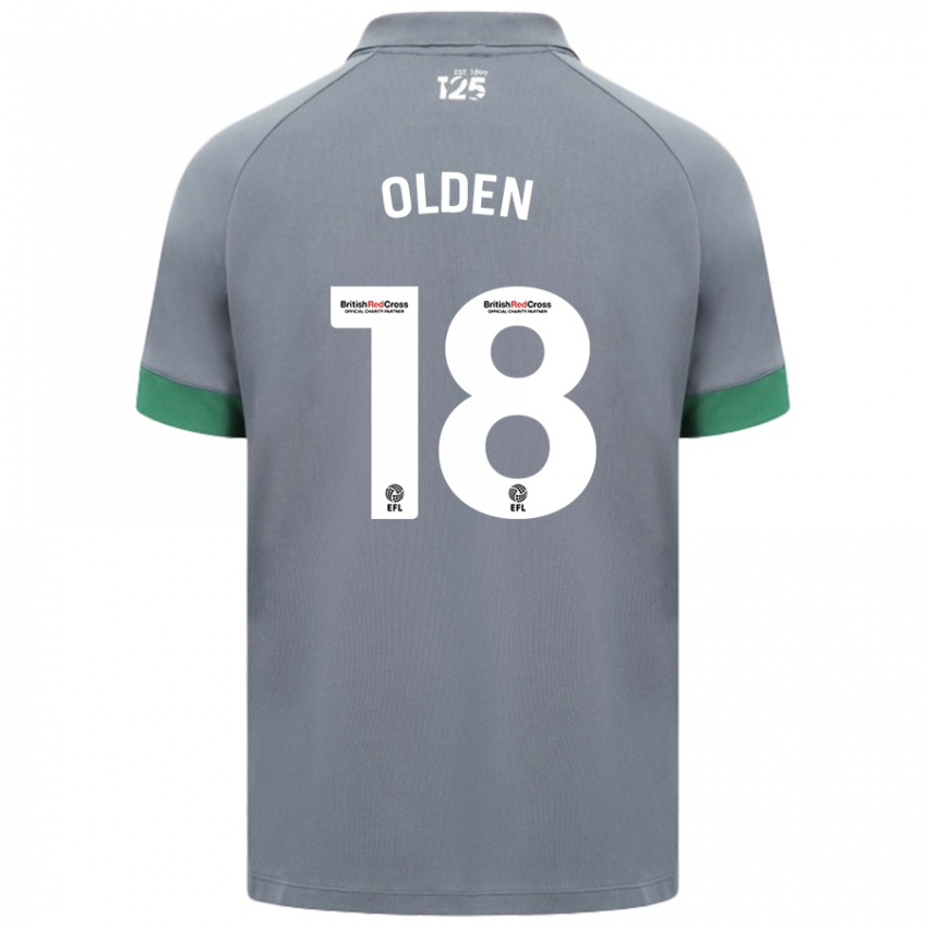 Kinderen Mackenzie Olden #18 Donkergrijs Uitshirt Uittenue 2024/25 T-Shirt België