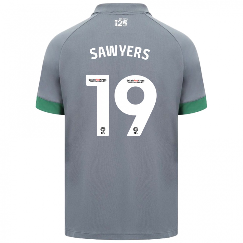 Kinderen Romaine Sawyers #19 Donkergrijs Uitshirt Uittenue 2024/25 T-Shirt België