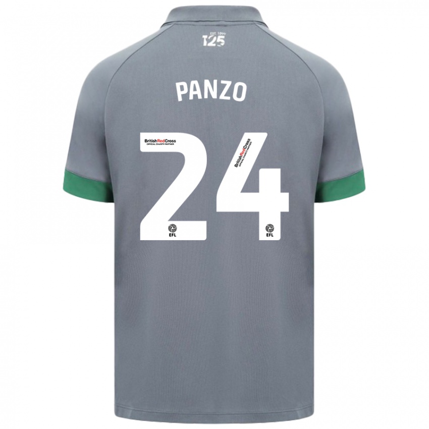 Kinderen Jonathan Panzo #24 Donkergrijs Uitshirt Uittenue 2024/25 T-Shirt België