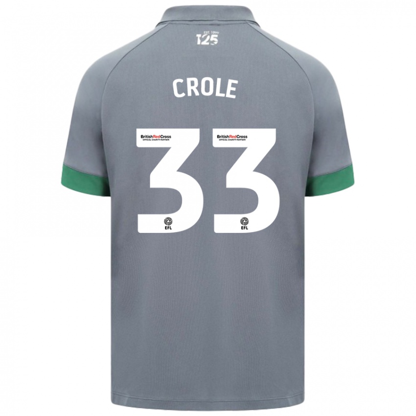 Kinderen James Crole #33 Donkergrijs Uitshirt Uittenue 2024/25 T-Shirt België