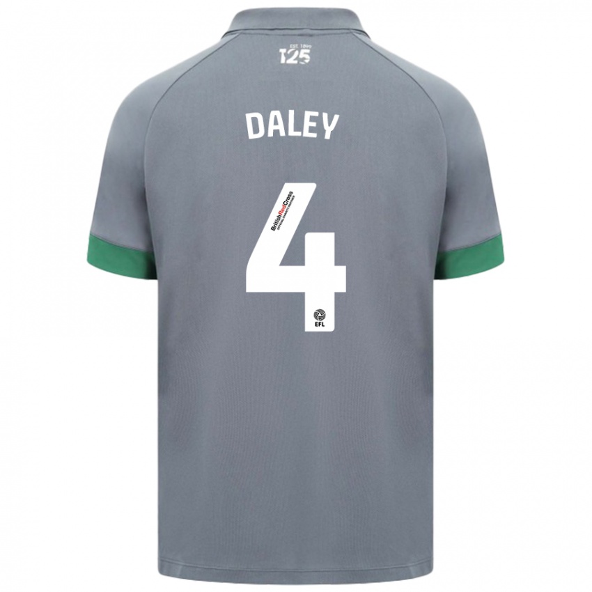 Kinderen Hannah Daley #4 Donkergrijs Uitshirt Uittenue 2024/25 T-Shirt België