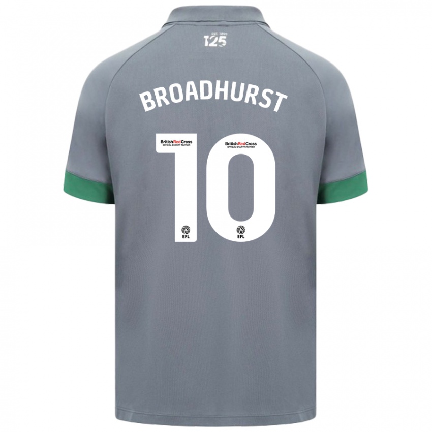 Kinderen Danielle Broadhurst #10 Donkergrijs Uitshirt Uittenue 2024/25 T-Shirt België