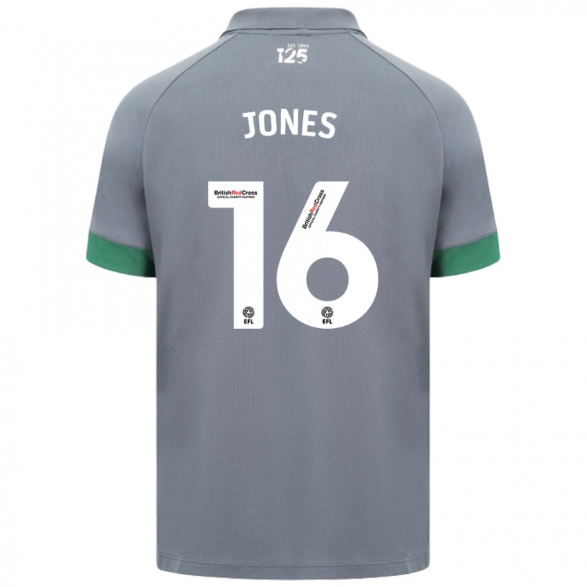 Kinderen Ellie Jones #16 Donkergrijs Uitshirt Uittenue 2024/25 T-Shirt België