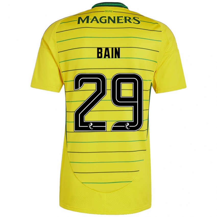 Kinderen Scott Bain #29 Geel Uitshirt Uittenue 2024/25 T-Shirt België