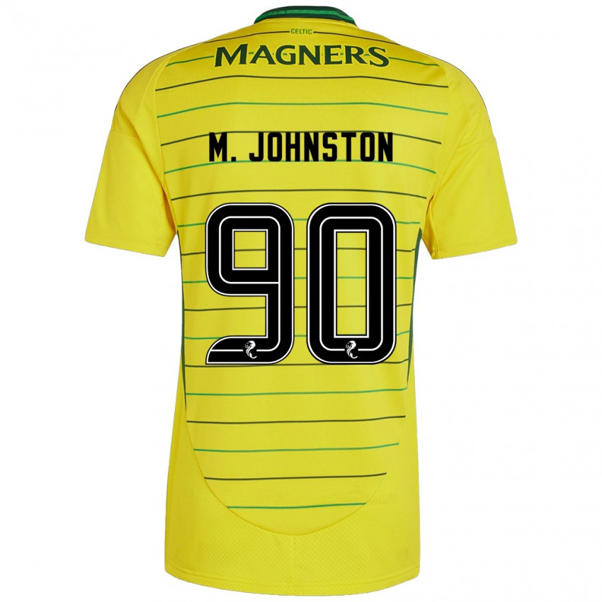 Kinderen Mikey Johnston #90 Geel Uitshirt Uittenue 2024/25 T-Shirt België