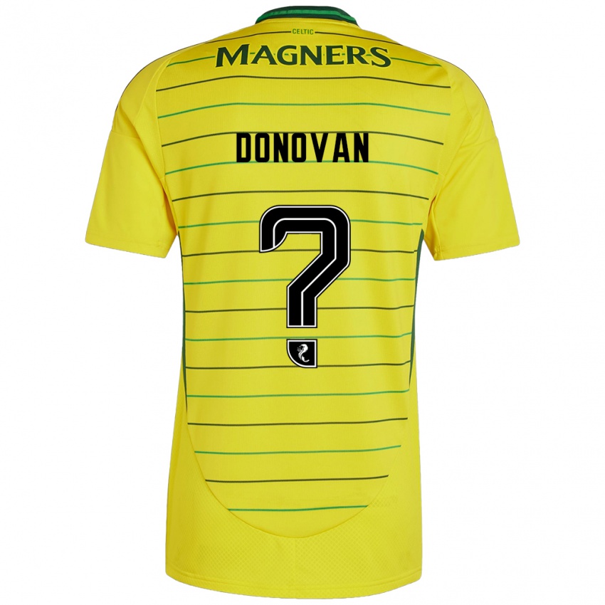 Kinderen Colby Donovan #0 Geel Uitshirt Uittenue 2024/25 T-Shirt België