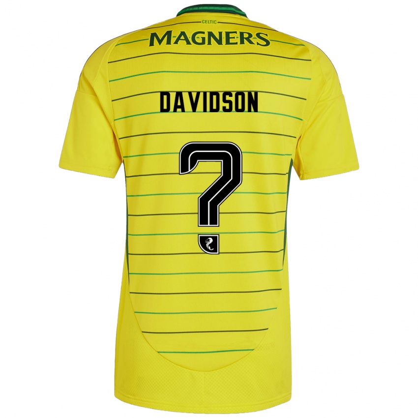 Kinderen Alasdair Davidson #0 Geel Uitshirt Uittenue 2024/25 T-Shirt België