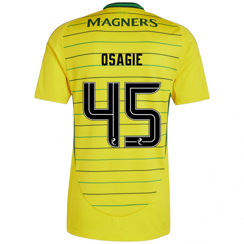 Kinderen Justin Osagie #45 Geel Uitshirt Uittenue 2024/25 T-Shirt België