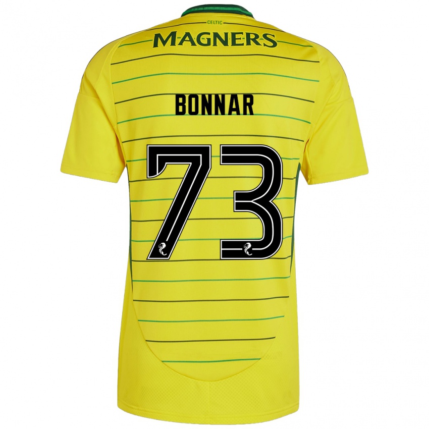 Kinderen Jude Bonnar #73 Geel Uitshirt Uittenue 2024/25 T-Shirt België