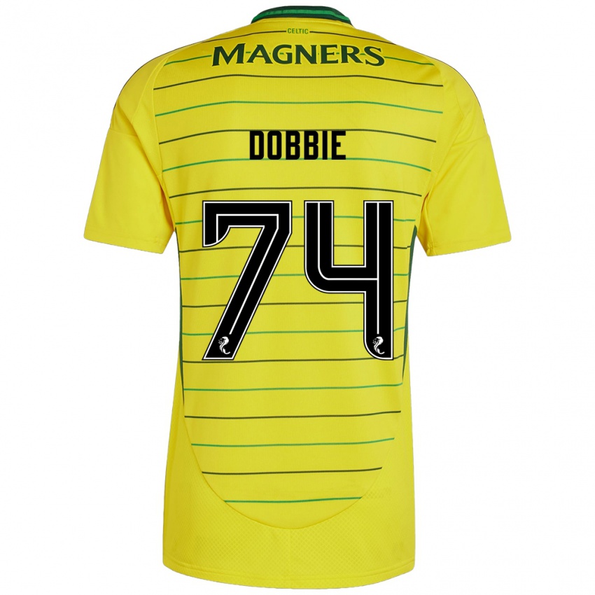 Kinderen Lewis Dobbie #74 Geel Uitshirt Uittenue 2024/25 T-Shirt België