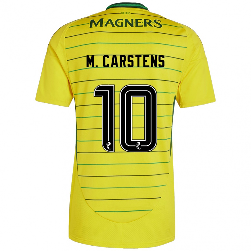 Kinderen Mathilde Carstens #10 Geel Uitshirt Uittenue 2024/25 T-Shirt België