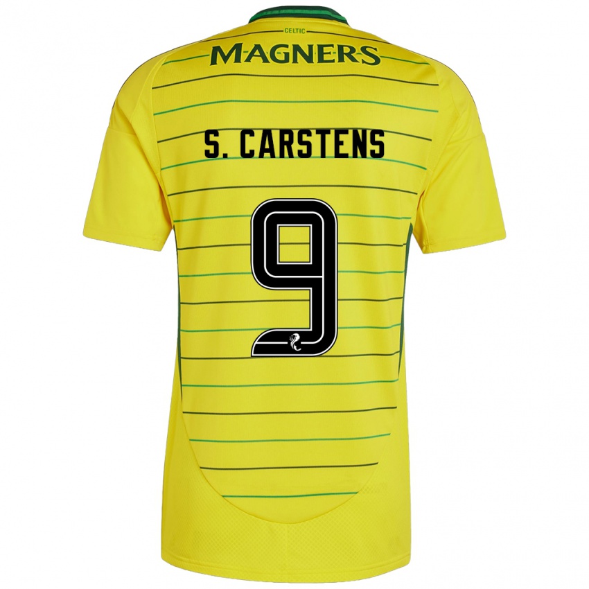 Kinderen Signe Carstens #9 Geel Uitshirt Uittenue 2024/25 T-Shirt België