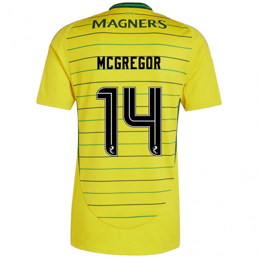 Kinderen Shannon Mcgregor #14 Geel Uitshirt Uittenue 2024/25 T-Shirt België