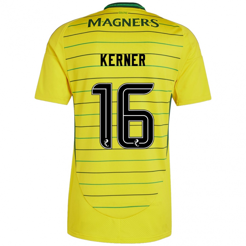 Kinderen Hana Kerner #16 Geel Uitshirt Uittenue 2024/25 T-Shirt België