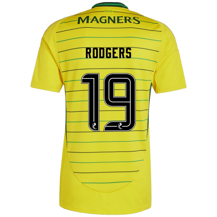 Kinderen Lisa Rodgers #19 Geel Uitshirt Uittenue 2024/25 T-Shirt België