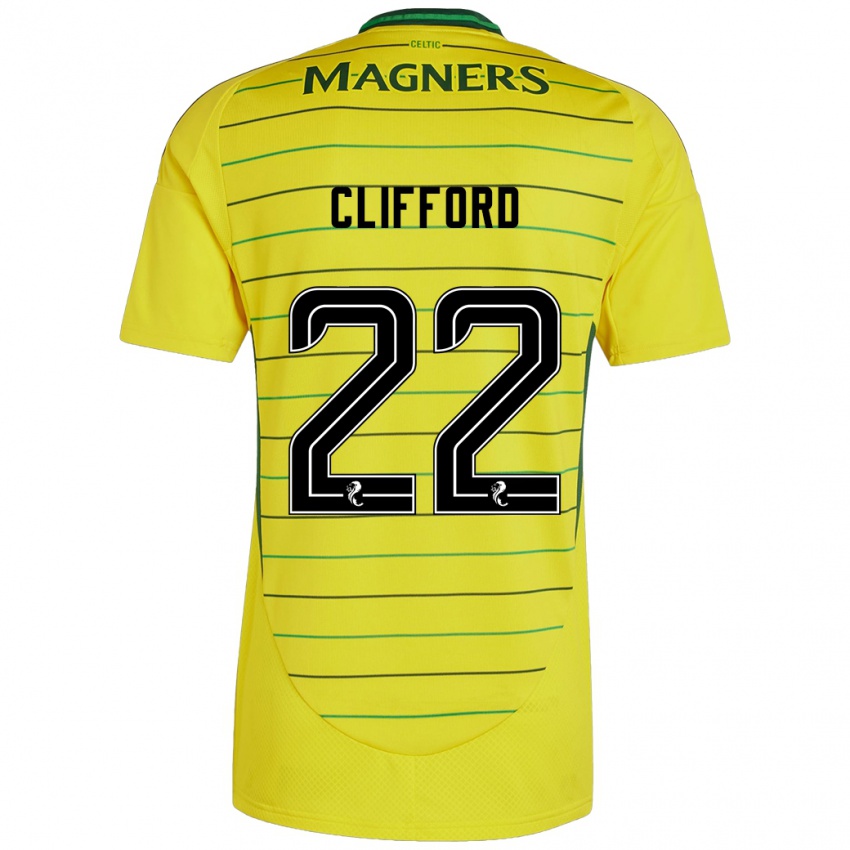 Kinderen Lucy Ashworth-Clifford #22 Geel Uitshirt Uittenue 2024/25 T-Shirt België