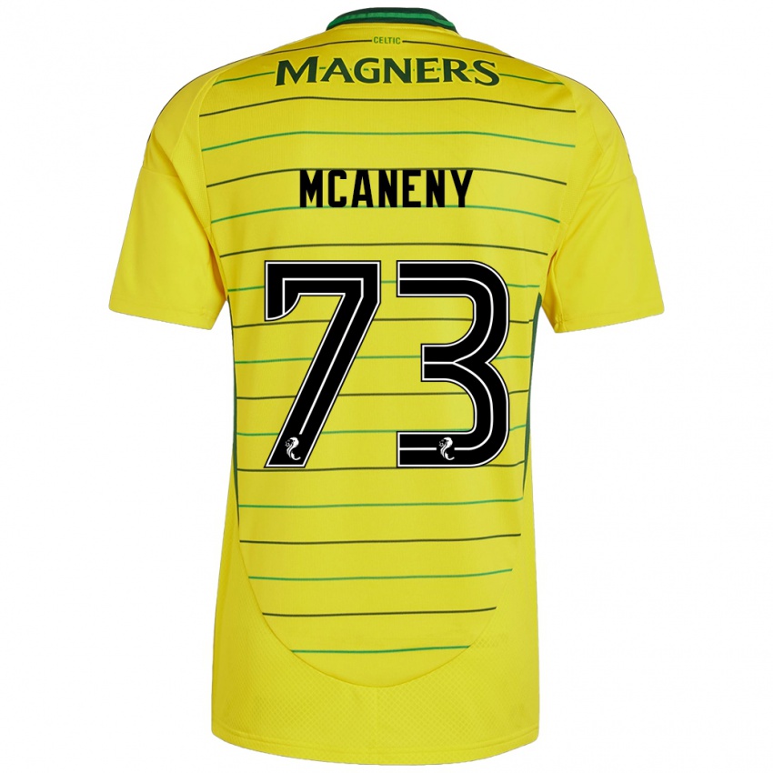 Kinder Maria Mcaneny #73 Gelb Auswärtstrikot Trikot 2024/25 T-Shirt Belgien