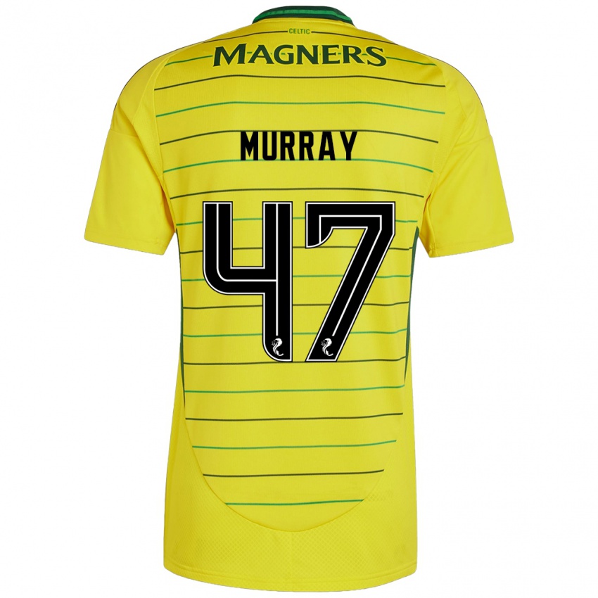 Kinderen Dane Murray #47 Geel Uitshirt Uittenue 2024/25 T-Shirt België