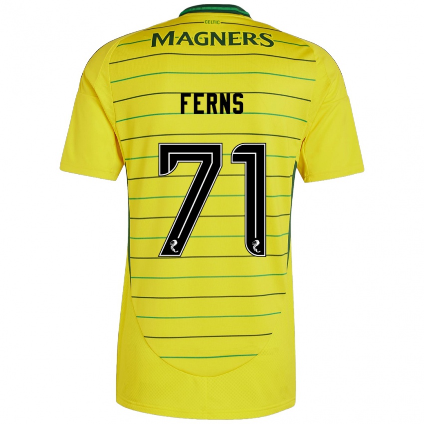 Kinderen Abbie Ferns #71 Geel Uitshirt Uittenue 2024/25 T-Shirt België