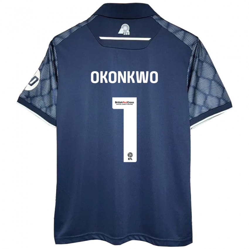 Kinderen Arthur Okonkwo #1 Zwart Uitshirt Uittenue 2024/25 T-Shirt België