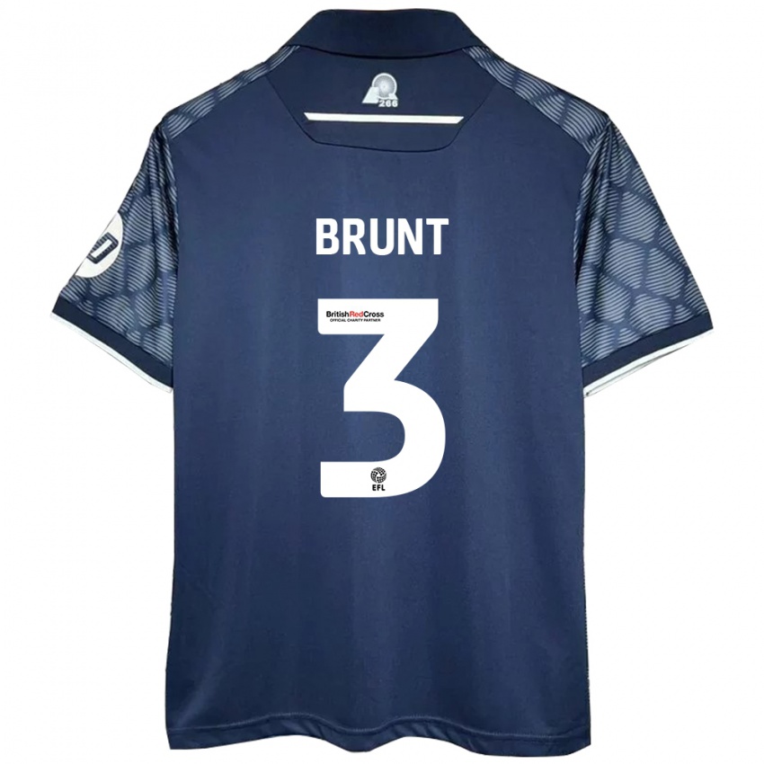 Kinderen Lewis Brunt #3 Zwart Uitshirt Uittenue 2024/25 T-Shirt België