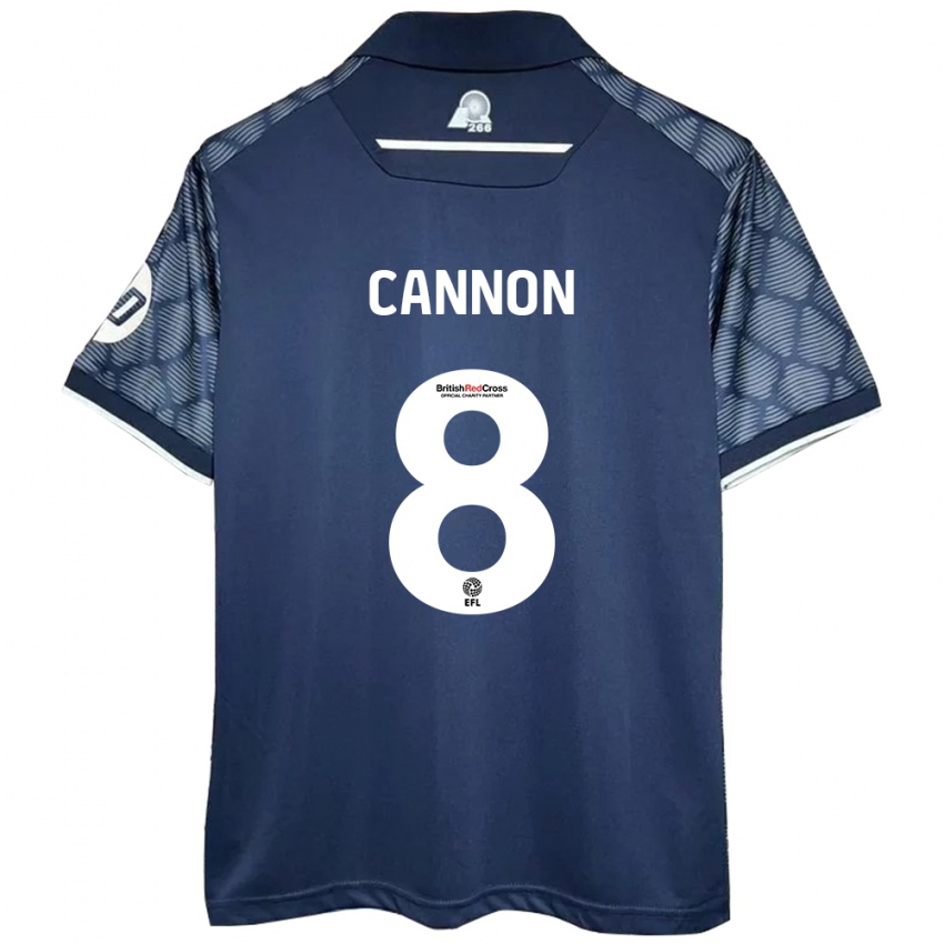 Kinderen Andy Cannon #8 Zwart Uitshirt Uittenue 2024/25 T-Shirt België