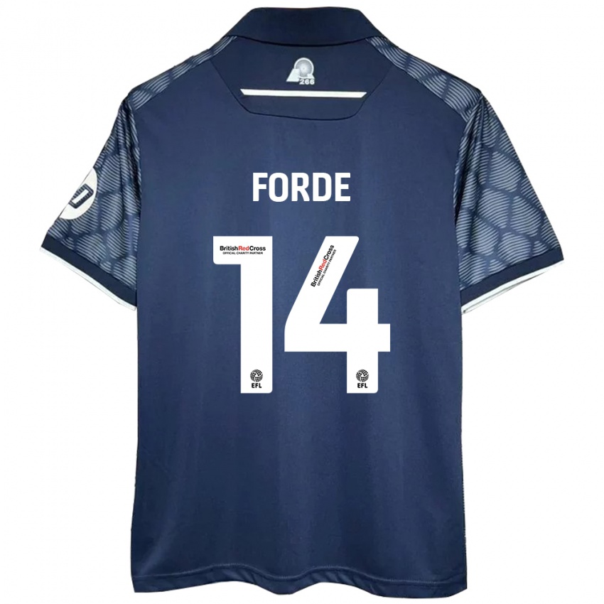 Kinderen Anthony Forde #14 Zwart Uitshirt Uittenue 2024/25 T-Shirt België