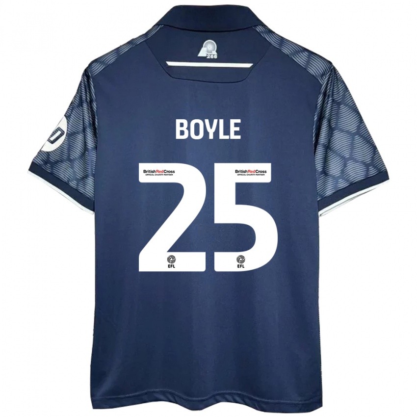 Kinderen Will Boyle #25 Zwart Uitshirt Uittenue 2024/25 T-Shirt België