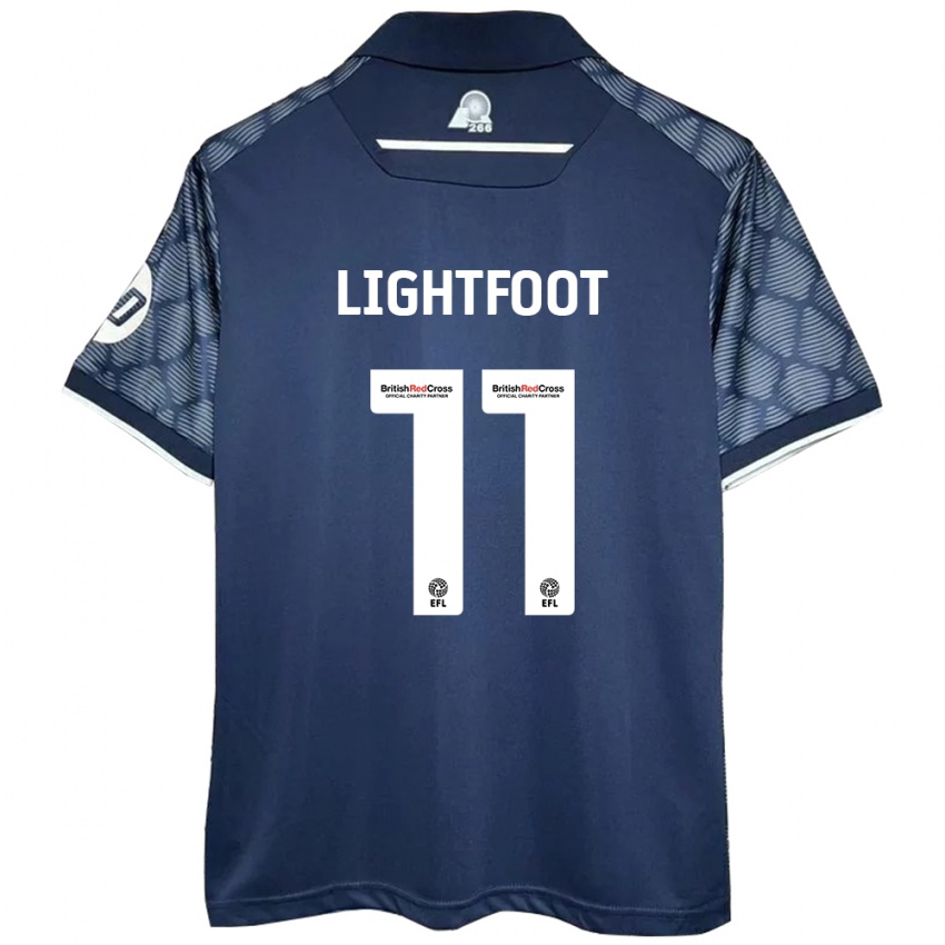 Enfant Maillot Amber Lightfoot #11 Noir Tenues Extérieur 2024/25 T-Shirt Belgique