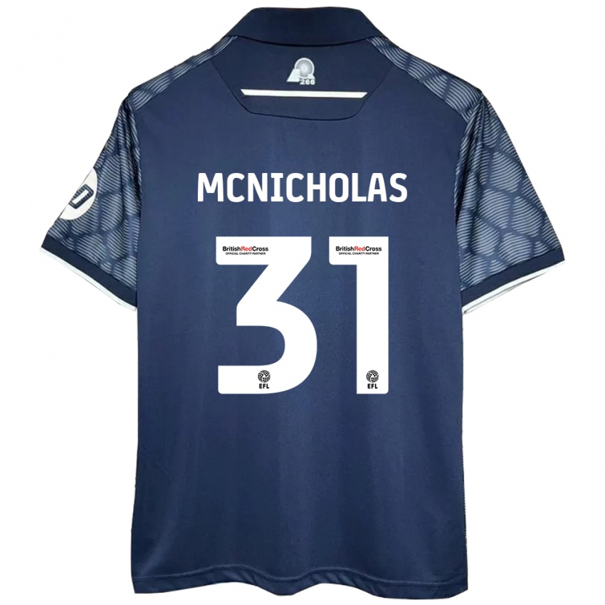 Kinderen Luke Mcnicholas #31 Zwart Uitshirt Uittenue 2024/25 T-Shirt België