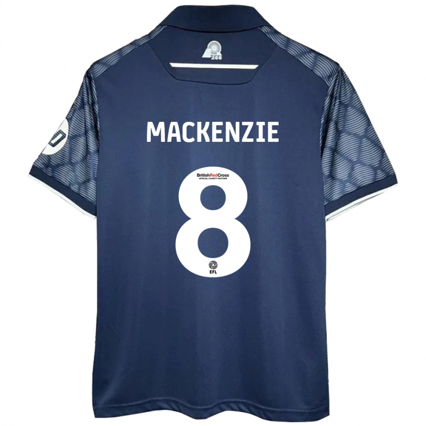 Enfant Maillot Libby Mackenzie #8 Noir Tenues Extérieur 2024/25 T-Shirt Belgique