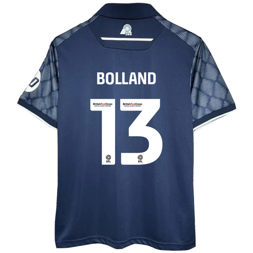 Kinderen Charlotte Bolland #13 Zwart Uitshirt Uittenue 2024/25 T-Shirt België