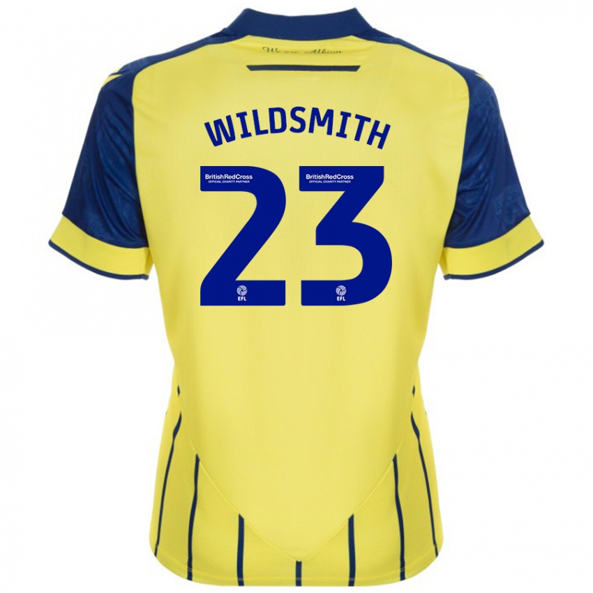 Kinderen Joe Wildsmith #23 Geel Blauw Uitshirt Uittenue 2024/25 T-Shirt België