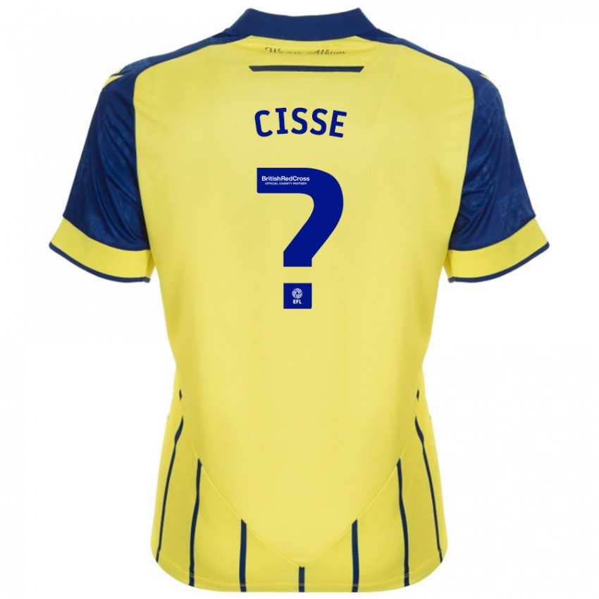 Kinderen Ben Cisse #0 Geel Blauw Uitshirt Uittenue 2024/25 T-Shirt België